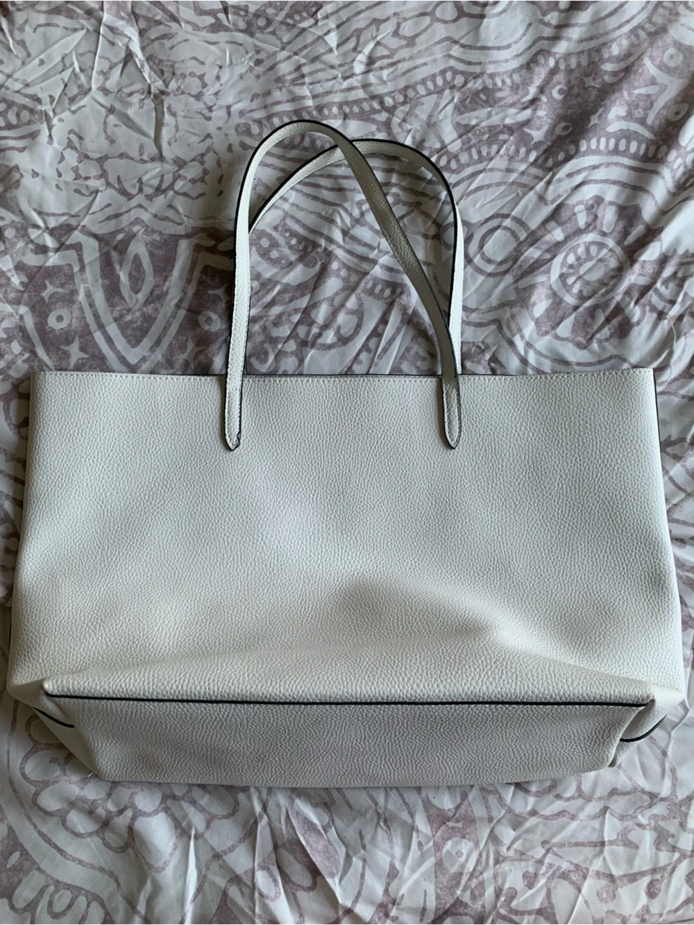 Victoria's Secret Cream Perforated Logo Tote